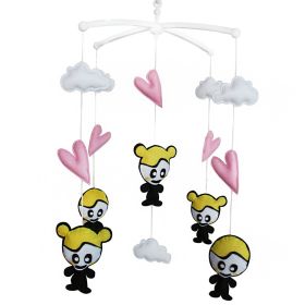 Lovely Kids Baby Crib Mobile Infant Room Nursery Decor Hanging Musical Mobile Crib Toy