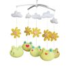 Light Yellow Cute Frog Handmade Baby Musical Crib Mobile Hanging Toy Gift Boys Girls Nursery Room D√©cor