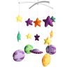 Colorful Baby Mobile for Crib Space Heart Baby Crib Mobile Nursery Room Decor for Boys