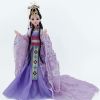 China Ancient Ball-Jointed Doll Purple Chinese Ancient Costume 12-Joints Doll for Kids