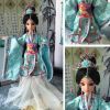 Chinese Style 12-Joints Doll for Kids Blue Chinese Ancient Costume China Ancient Ball-Jointed Doll, Wei Zifu