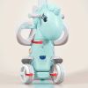 5 in 1 Rocking Horse for Toddlers 1-3 Years Old, Balance Bike Ride On Toys with Push Handle, Backrest and Balance Board for Baby Girl and Boy, Unicorn