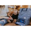 Baby Innovations by Arctic Zone Convertible Diaper Bag with Dual Compartment, Navy Blue