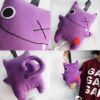 Handmade Cartoon Naughty Monster Baby Pull String Musical Box for Crib Stroller Travel