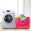 Multipurpose Large Bag Oxford Fabric Laundry Hamper Foldable Bag Clothes Toys Grocery Shopping Bag with Metal Handle Portable Waterproof Tote Bag