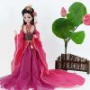 China Ancient Ball-Jointed Doll Fushcia Chinese Ancient Costume Doll Chinese Style 12-Joints Doll for Kids