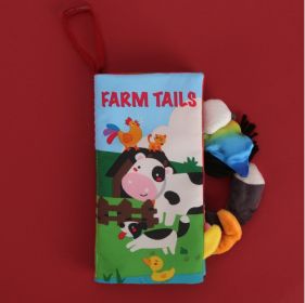 3D Three-dimensional Cloth Book Baby Early Education 0-1 Years Old Can Not Tear The Story Enlightenment Cloth Book Can Be Washed (Option: Farm animals)