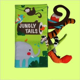 3D Three-dimensional Cloth Book Baby Early Education 0-1 Years Old Can Not Tear The Story Enlightenment Cloth Book Can Be Washed (Option: Jungle animals)