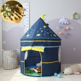 Children's Tent Baby Play House Indoor Princess Playhouse Castle (Option: Blue sky Star light)