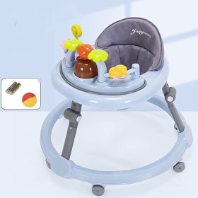 Baby Walker Multi-functional Anti-O-leg Anti-rollover For Boys And Girls (Option: Blue-4Style)