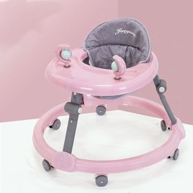 Baby Walker Multi-functional Anti-O-leg Anti-rollover For Boys And Girls (Option: Pink-2Style)