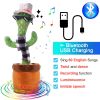 Bluetooth Dancing Cactus 60/120 Songs Speaker Talking Usb Chargeable Voice Repeat Plush Cactus Toy Dance Stuffed Toy Baby Girls