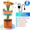 Bluetooth Dancing Cactus 60/120 Songs Speaker Talking Usb Chargeable Voice Repeat Plush Cactus Toy Dance Stuffed Toy Baby Girls