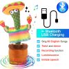 Bluetooth Dancing Cactus 60/120 Songs Speaker Talking Usb Chargeable Voice Repeat Plush Cactus Toy Dance Stuffed Toy Baby Girls