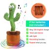 Bluetooth Dancing Cactus Repeat Talking Toy 60/120 Songs Electronic Plush Toys Singing Recording Doll Early Education for Kids