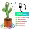 Bluetooth Dancing Cactus 60/120 Songs Speaker Talking Usb Chargeable Voice Repeat Plush Cactus Toy Dance Stuffed Toy Baby Girls