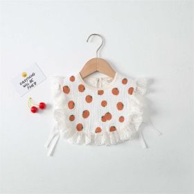 Baby Printed Pattern Lace Belt Design Bibs For Newborn Baby (Size/Age: S (0-3Y), Color: Red)