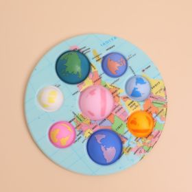 Painted Eight Planets Bubble Fun Children's Educational Toys (Color: Eight Oceans)