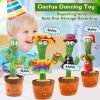 Bluetooth Dancing Cactus Repeat Talking Toy 60/120 Songs Electronic Plush Toys Singing Recording Doll Early Education for Kids