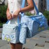 4Pcs Diaper Bag Tote Set Baby Napping Changing Bag Shoulder Mummy Bag with Diaper Changing Pad