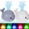 Whale Bath Toy; Light Up Baby Bathtub Toys With Automatic Spray Water And Colorful LED Light; Induction Sprinkler Bathroom Shower Pool Bath Tub Toys F