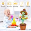 Bluetooth Dancing Cactus Repeat Talking Toy 60/120 Songs Electronic Plush Toys Singing Recording Doll Early Education for Kids