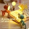 Mini Cute Animal Pet Dog&deer Designer Led Night Light Table Lamp Kids Toys Gifts For Christmas; soft Light For The Baby Room